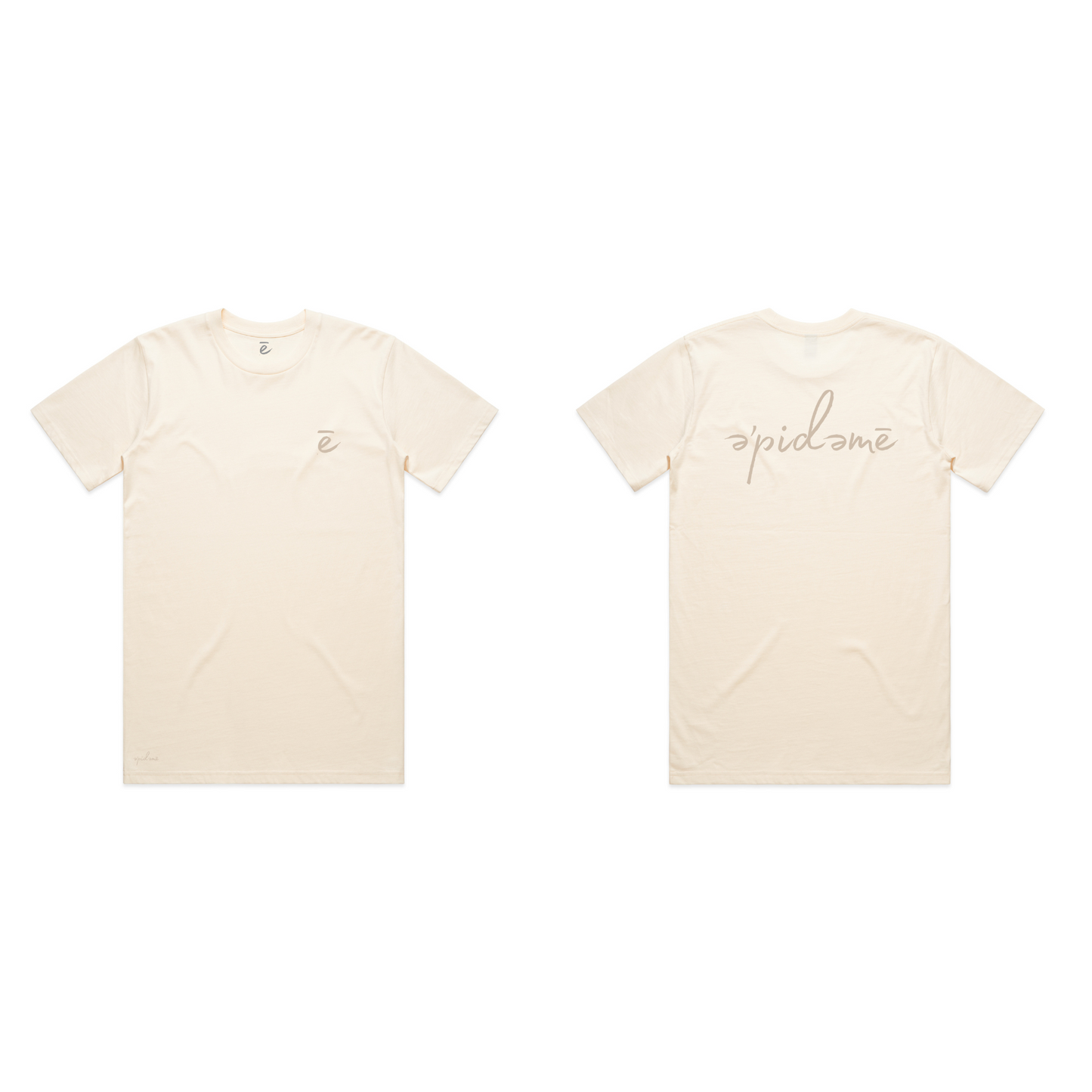 Premier Embroidered Tee - Ecru