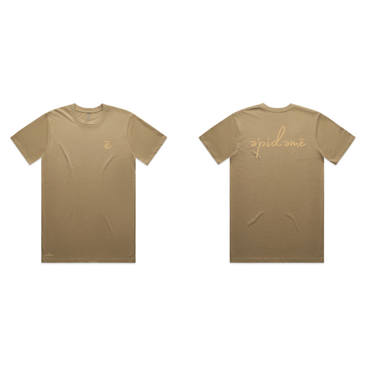 Premier Embroidered Tee - Sand